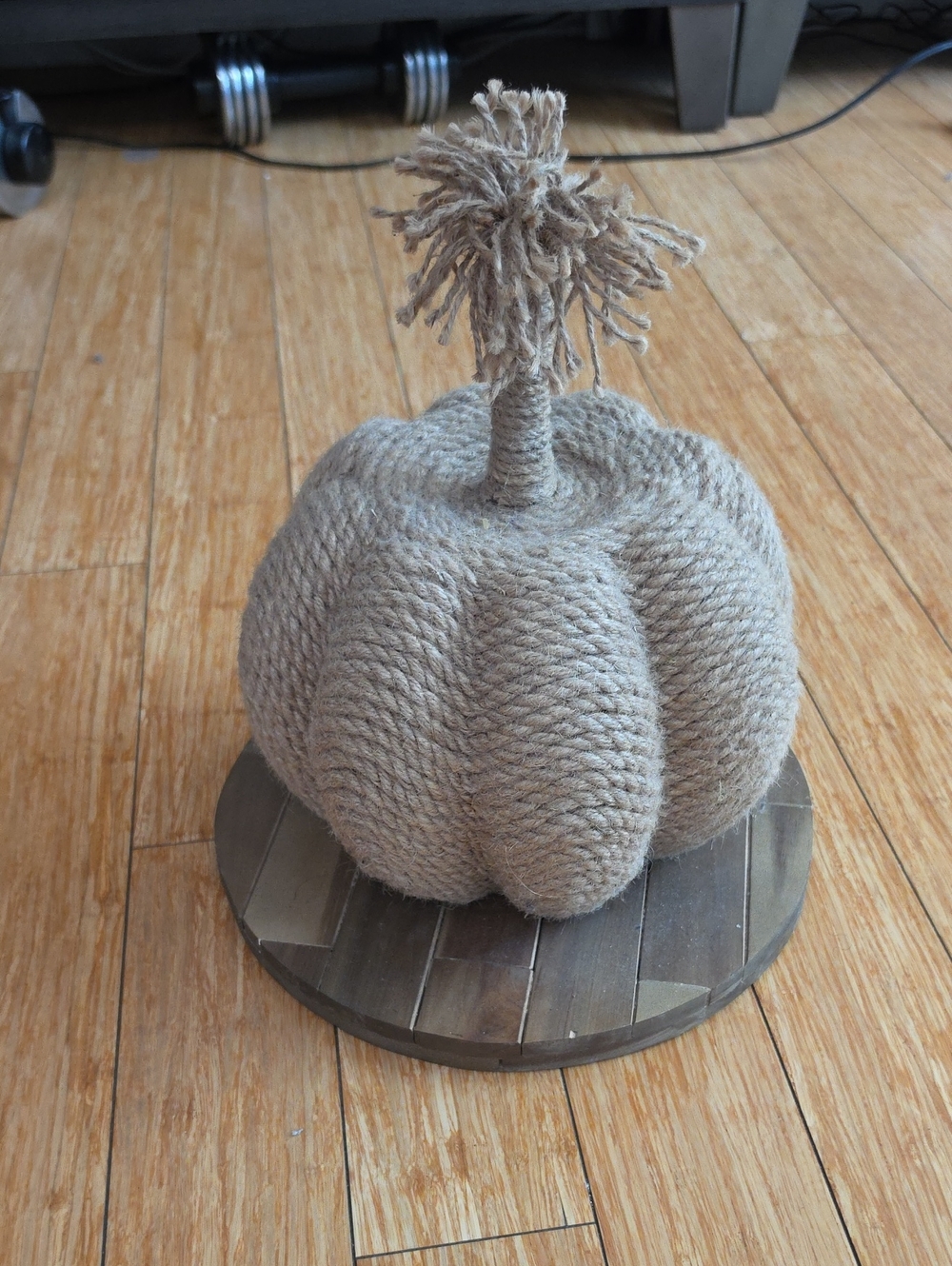 Neutral Twine Pumpkin Home Art Decor - Brand
